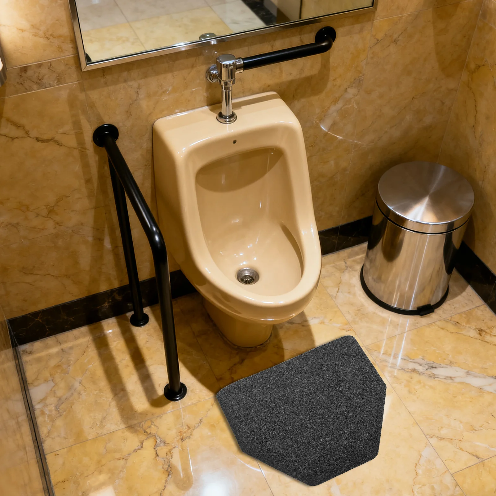 

Commercial Bathroom Floor Mat Non-Slip Durable Absorbent for Public Restroom Entrance Safety Merchant Use Commode Mat