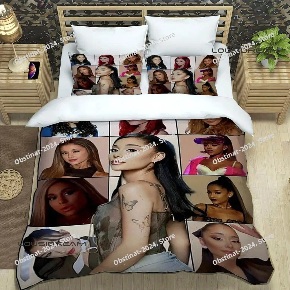 Singer Ariana grande Bedding Sets exquisite bed supplies set duvet cover bed comforter set  bedding set luxury birthday gift