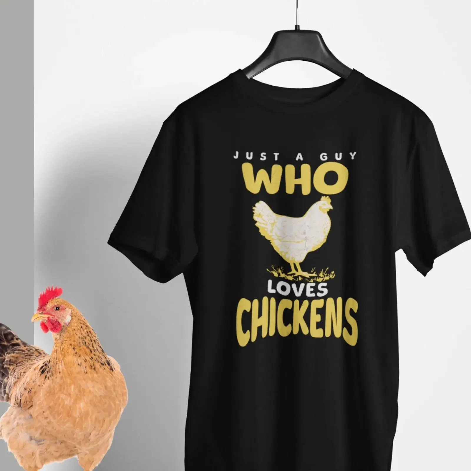 Funny Chicken Lover T Shirt Rustic Farm Humor  vintage Washed Casual homme graphic Unisex Comfortable Soft fashion Stylish