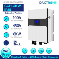 Daxtromn IP65 6KW Hybrid Solar Inverter 48V 500VDC 100A MPPT Solar Charger Pure Sine Wave Hybrid Inverter IP65  with BMS