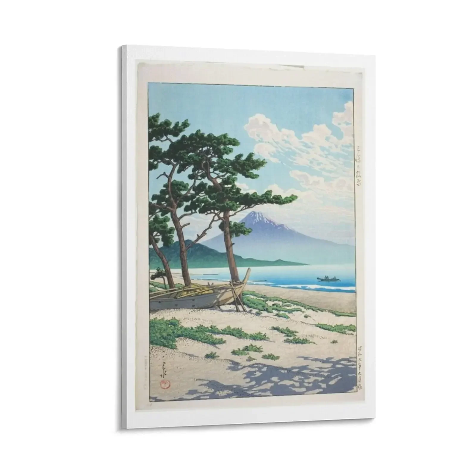 

Kawase Hasui Artist- Pine Beach at Miho Canvas Painting room decorations aesthetic art mural decorative wall poster
