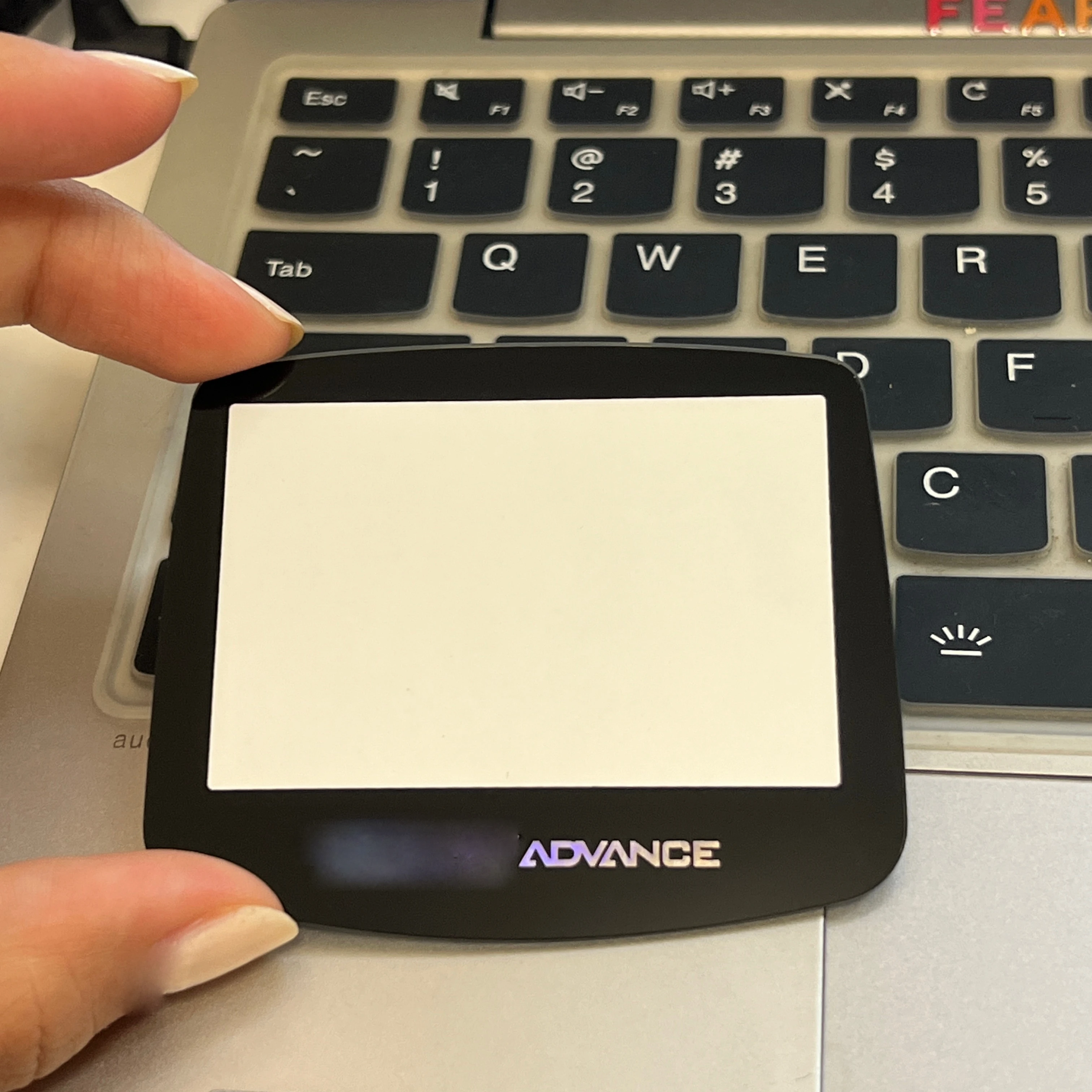 10 шт. стеклянное зеркало с линзами для GAMEBOY ADVANCE GBA, градиентный шрифт с ЖК-экраном