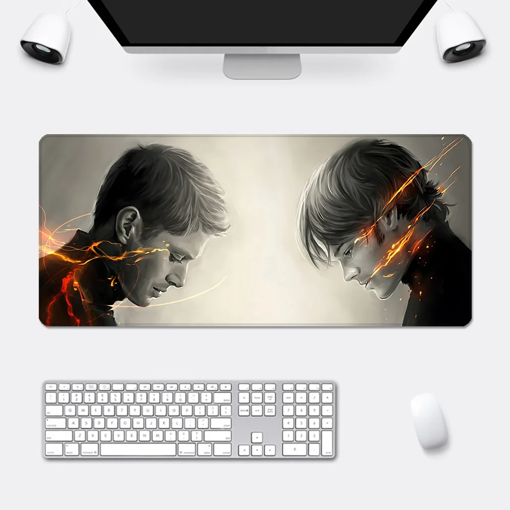 U.S. Dramas Supernaturals Mousepad HD Printing Computer Gamers Locking Edge Non-slip Mouse Pad XXL90x40cm Keyboard PC Desk Pad