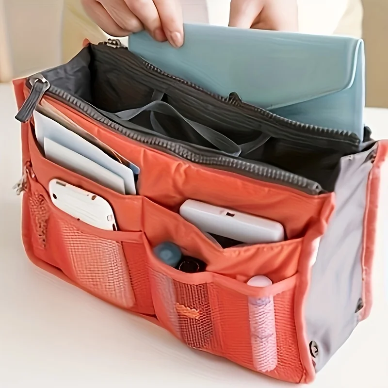 2026 New Multi Functional Large Capacity Makeup Bag Portable Double Zipper Toiletries Travel Storage Bag Mommy Bag Multi Pocket