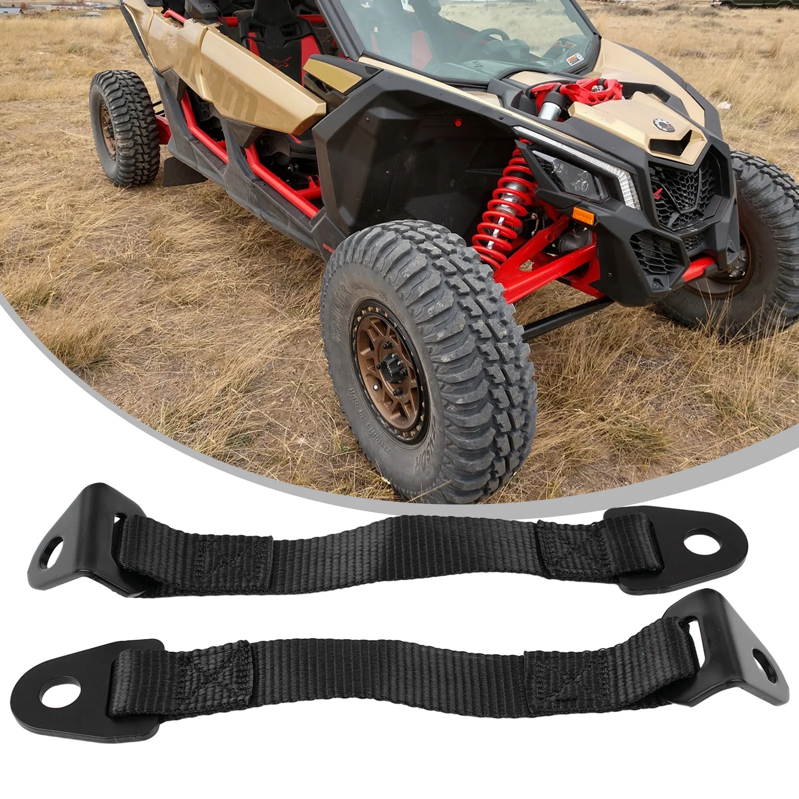 2pcs Car Door Limiting Straps Belt Adjustable Replacement Door Check Straps For Can Am For Maverick X3 2017-2022 Door Straps