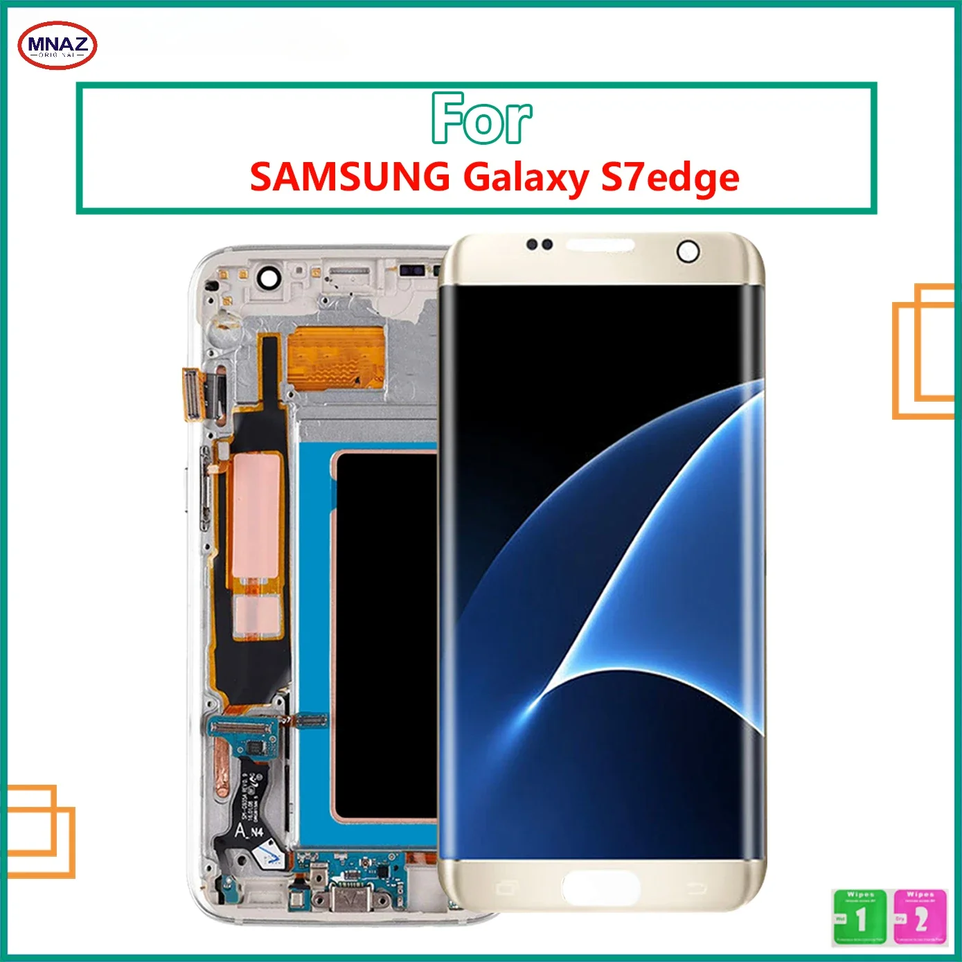 

Tested 5.5'' Screen for SAMSUNG Galaxy S7 edge LCD Display G935F SM-G935FD Touch Digitizer Assembly Replacement Parts