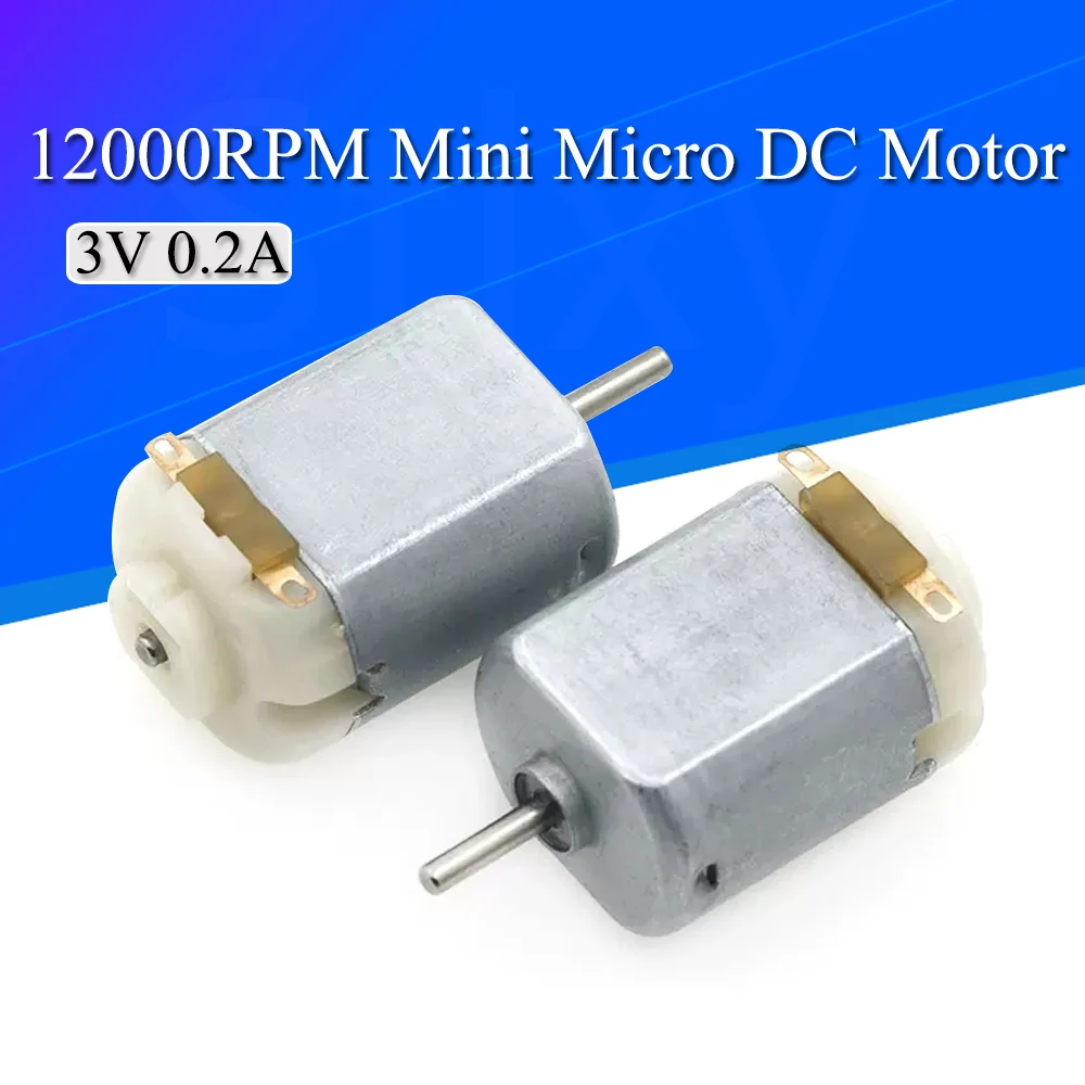 5Pcs 3V 0.2A 12000RPM 65Gcm Mini Micro DC Motor for DIY Toys Hobbies Smart Car MOTOR For Arduino