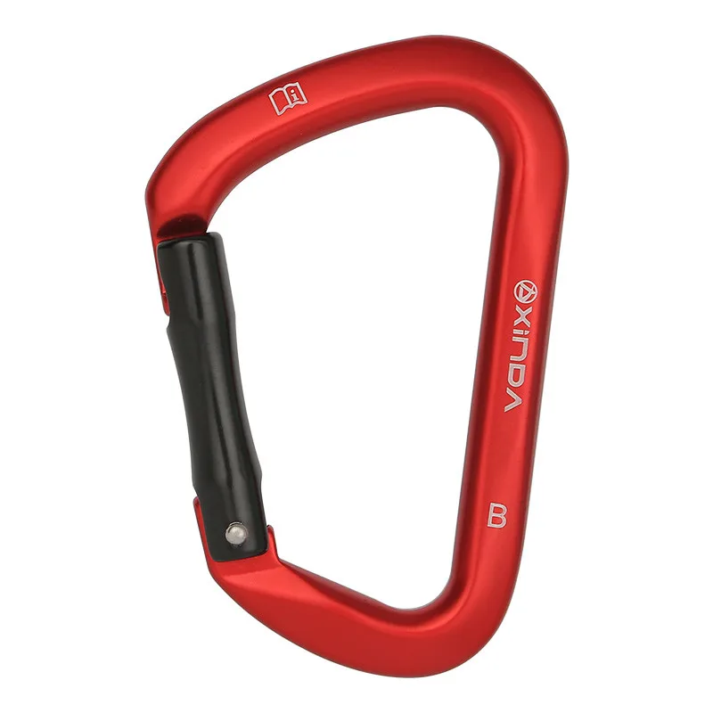 XINDA Outdoor wspinaczka skałkowa prosto Quickdraw sprężynowy brama karabińczyk aluminiowy chroń zestawy profesjonalne najwyższa jakość — zdjęcie 2