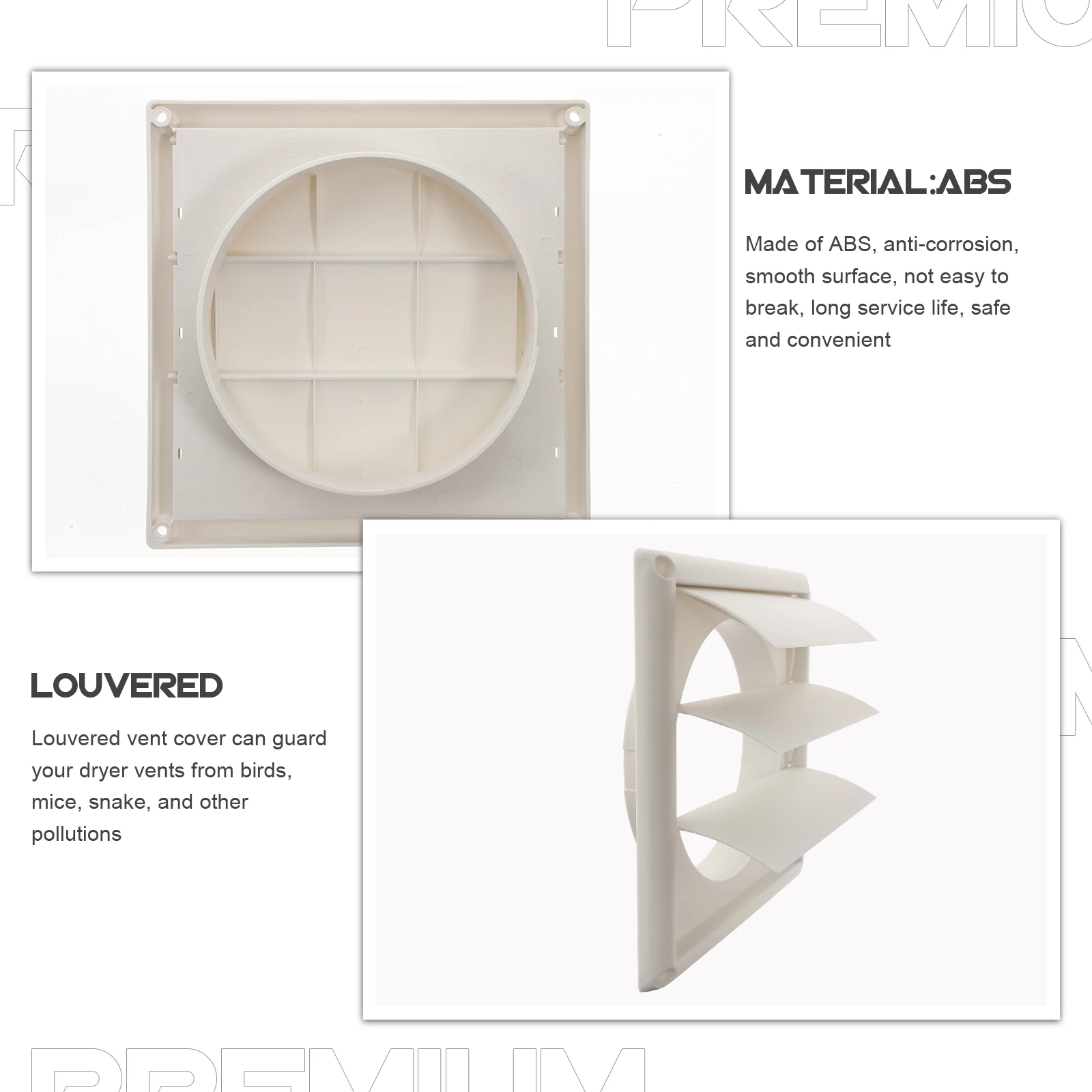

Air Conditioner Return Grille Premium Vent Filter Cover Unique Three Leaf Design for Home Ventilation Dryer Air Duct Vent Cover