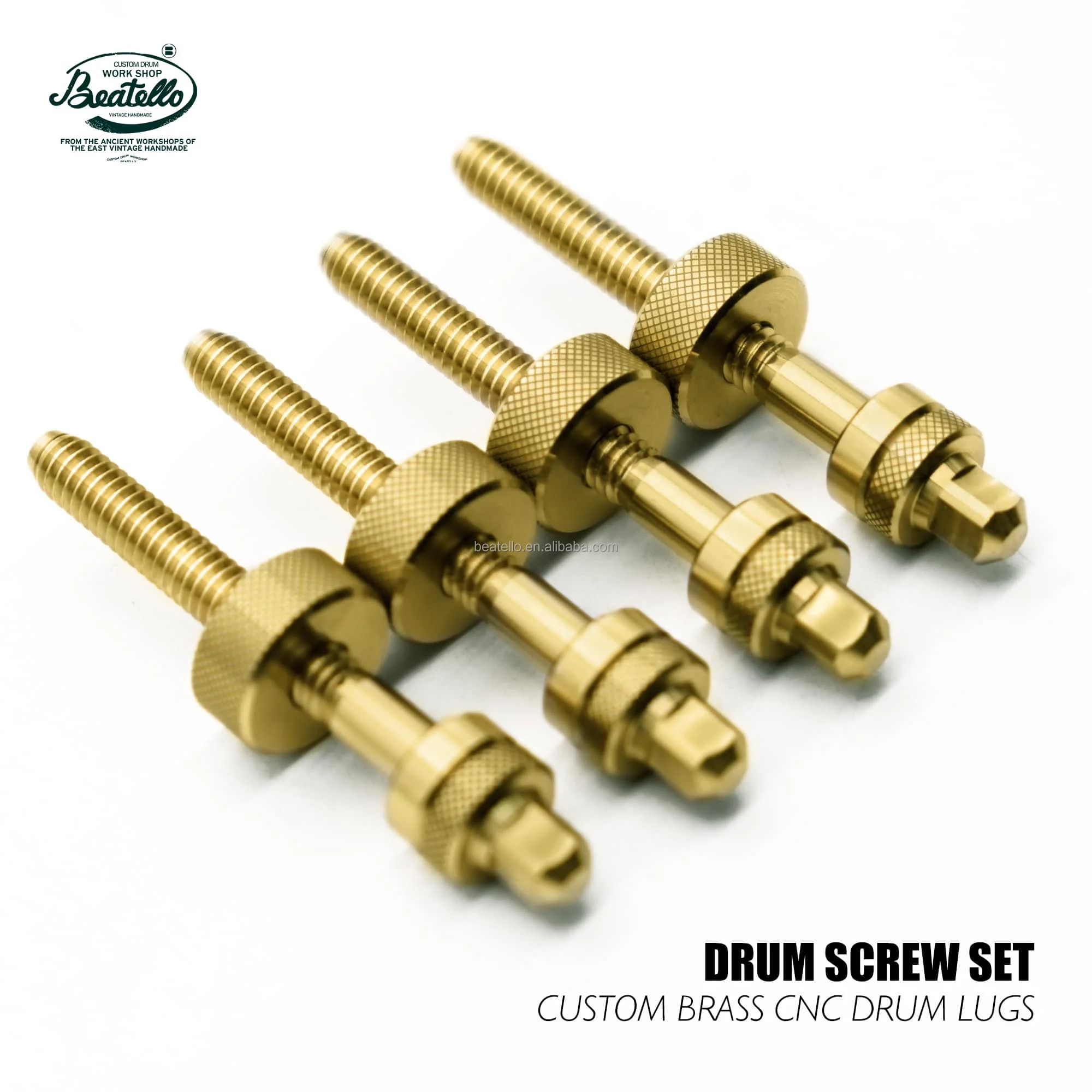 

Beatello 35MM Gold/Silver/Multi-Color Tension Rods | 5mm Diameter For Snare & Tom Drums | Custom Hardware Upgrade