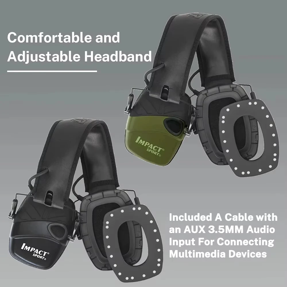 Tactical Electronic Shooting Earmuff Active Anti-noise Headset Outdoor Impact Sound Amplification Hearing Protector