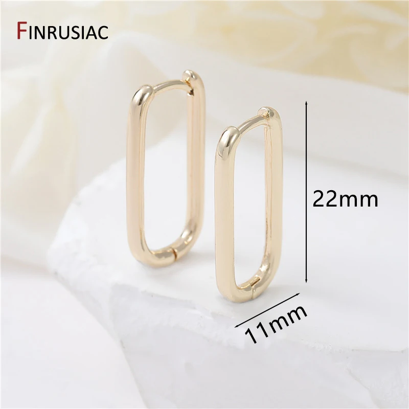 2023 neue Einfache Messing Vergoldet Creolen Für Frauen Trendy Runde Kreis Unisex Ohrring Partei Schmuck – Detail 7