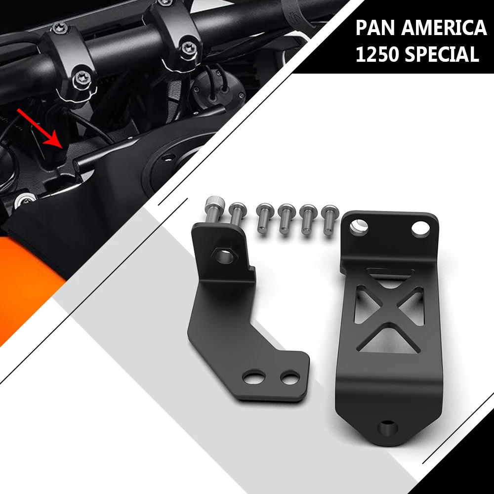 

For Pan America 1250 PA RA 1250 S Special PA1250 Standard 2021-2024 Motorcycle Accessories Steering Damper Bracket Support Kit