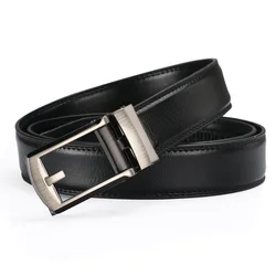 Automatic Leather Belt - Real Leather Ratchet Belt in 30mm or 3cm width - Men Leather Belt with Auto Lock Buckle