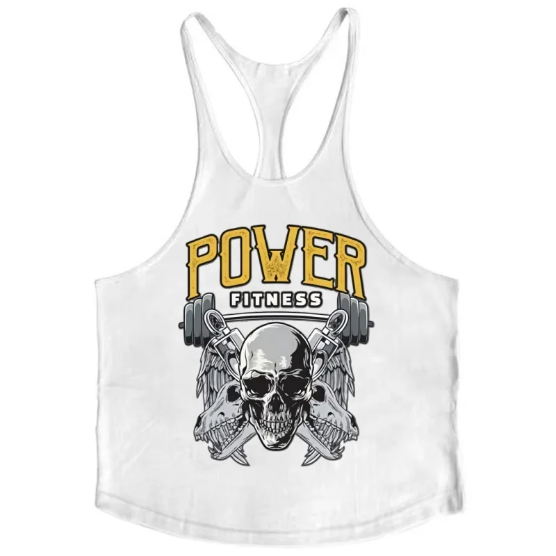 قميص بدون أكمام من القطن بحزام ضيق للرجال، سترة رياضية لكمال الأجسام مع كلاسيكية للارتداء غير الرسمي وتدريبات اللياقة البدنية #2