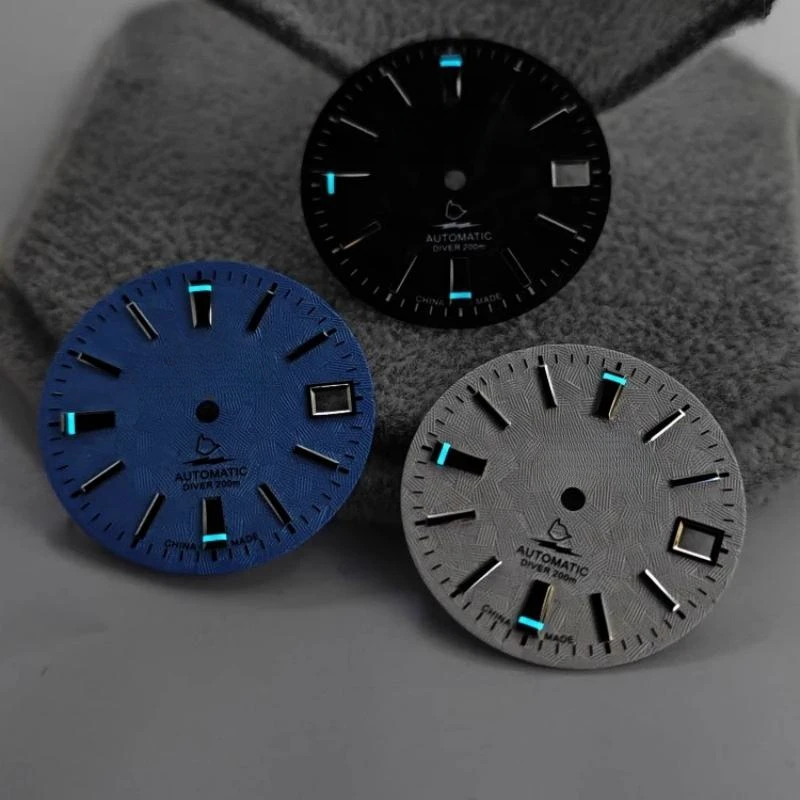 NH35 циферблат белый синий черный циферблат GS циферблат BGW9 светящийся циферблат 28,5 мм подходит для NH35/NH36 аксессуары для часов Nh36 циферблаты