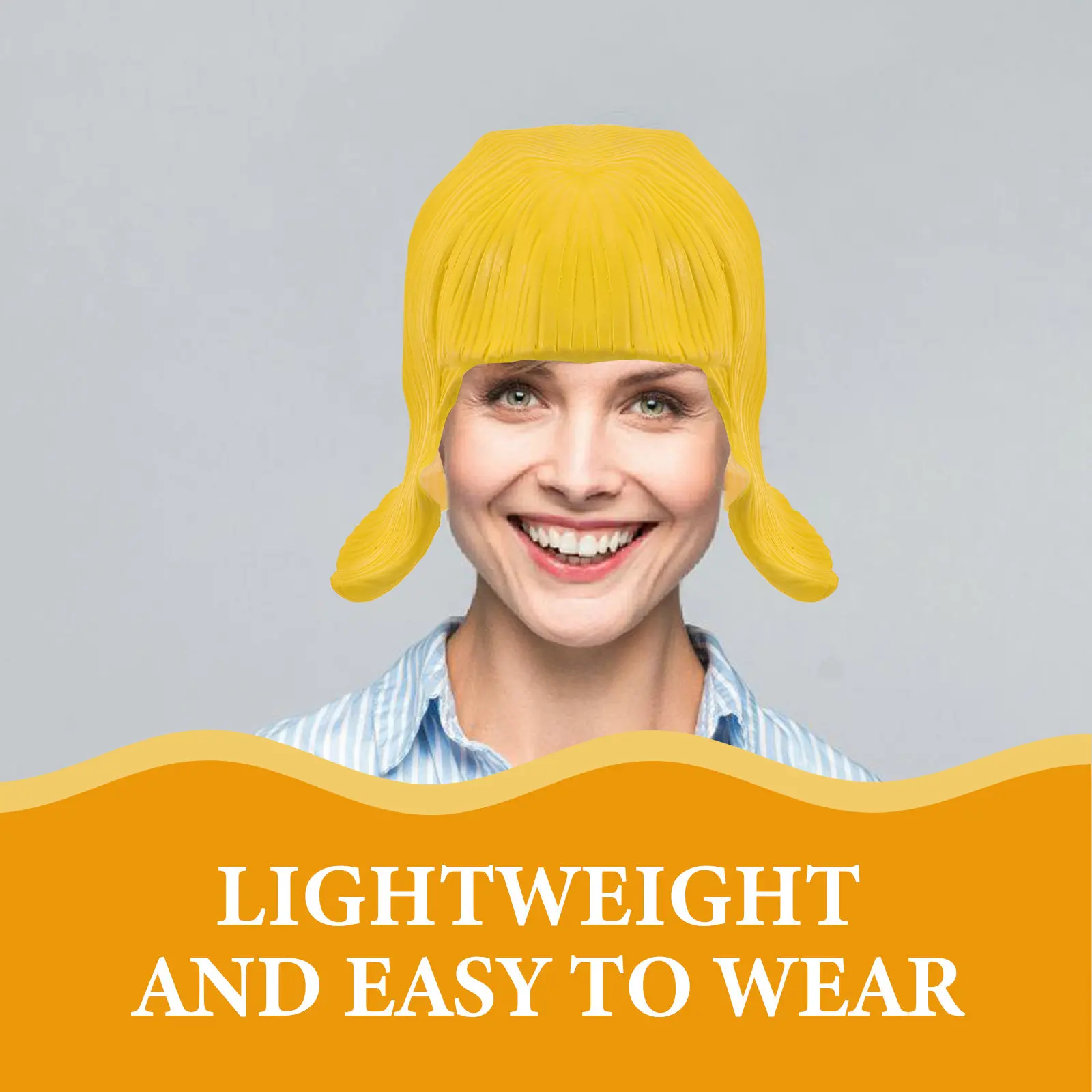 Short Hair Cosplay Headgear for Ladies Comfortable Fit Costume Party Halloween Trendy Hairpiece Lightweight