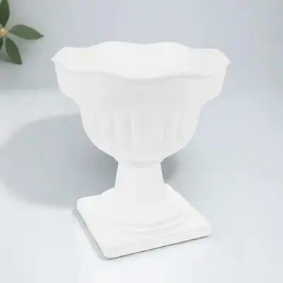 1Pcs Roman Pillar Flowerpot Road Guiding Plant Container Creative Vintage Plastic Flowerpot for Home Balcony Garden Office