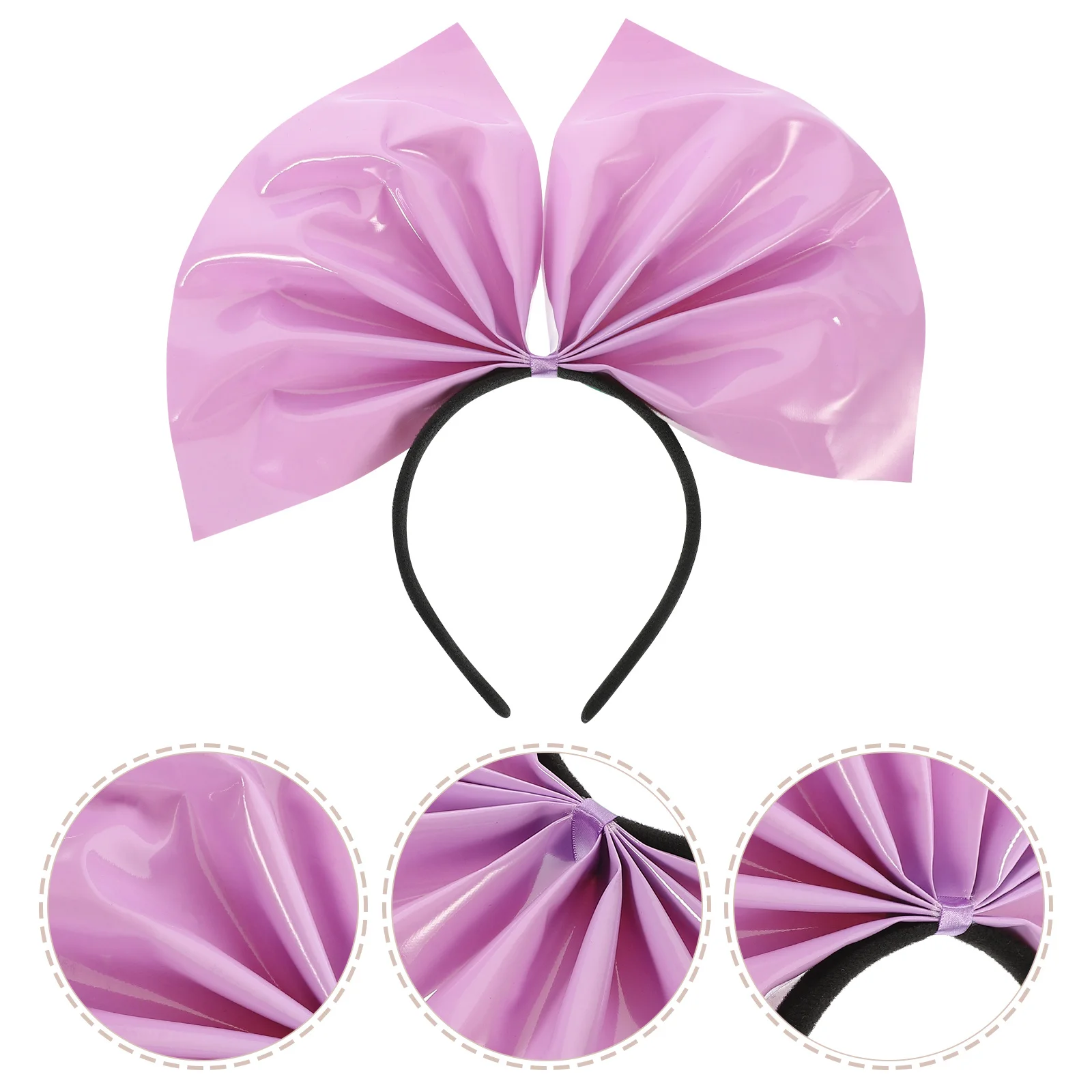 

Big Bow Headband For Women Fashion Purple Hair Accessory Elegant Headpiece Party Wedding Birthday Fall Womens Headbands