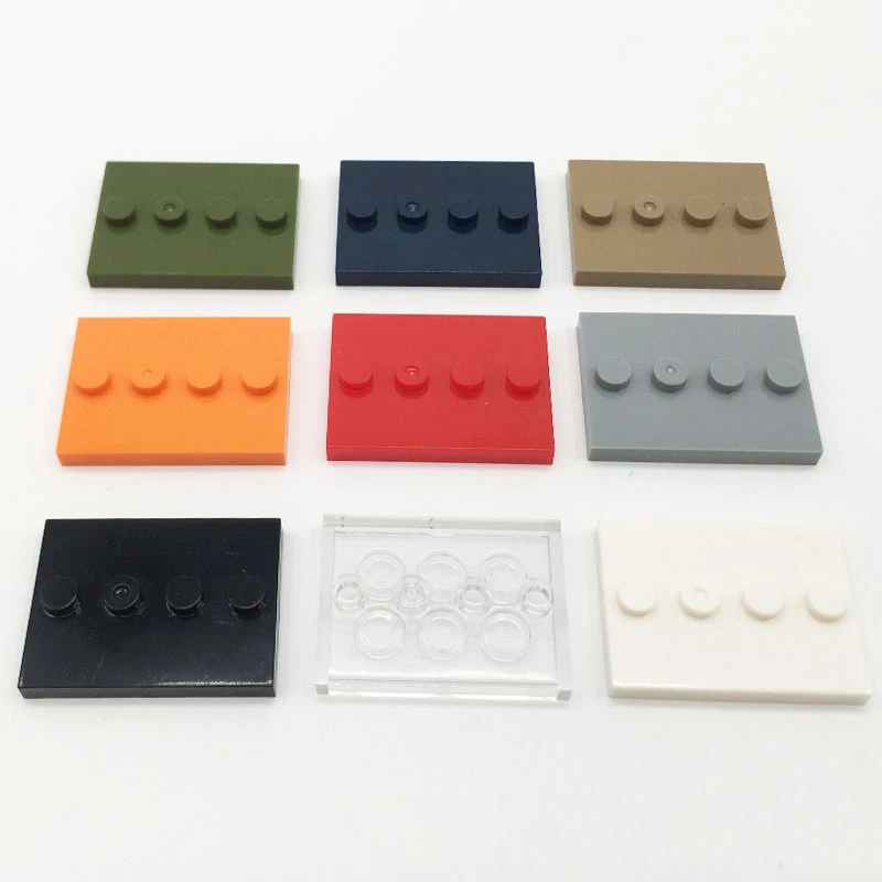 Hot-selling mini-figure accessories universal base plate 3X4 basic board figure display standing assembly building blocks - view 3
