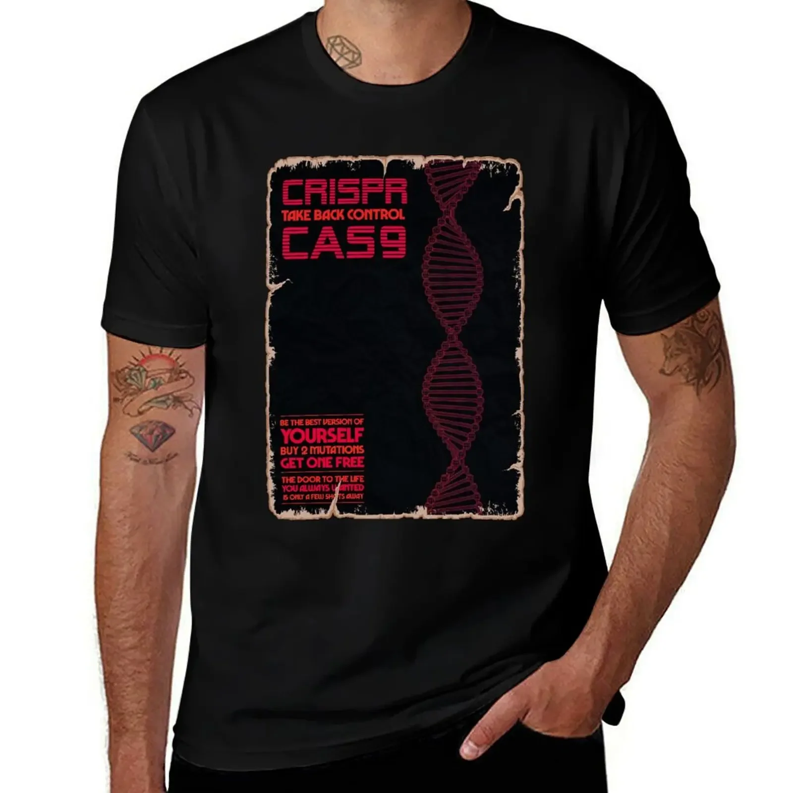 

Crispr-Cas9 vintage Ad T-Shirt T-shirts man sports fans blue archive cheap stuff men t shirt