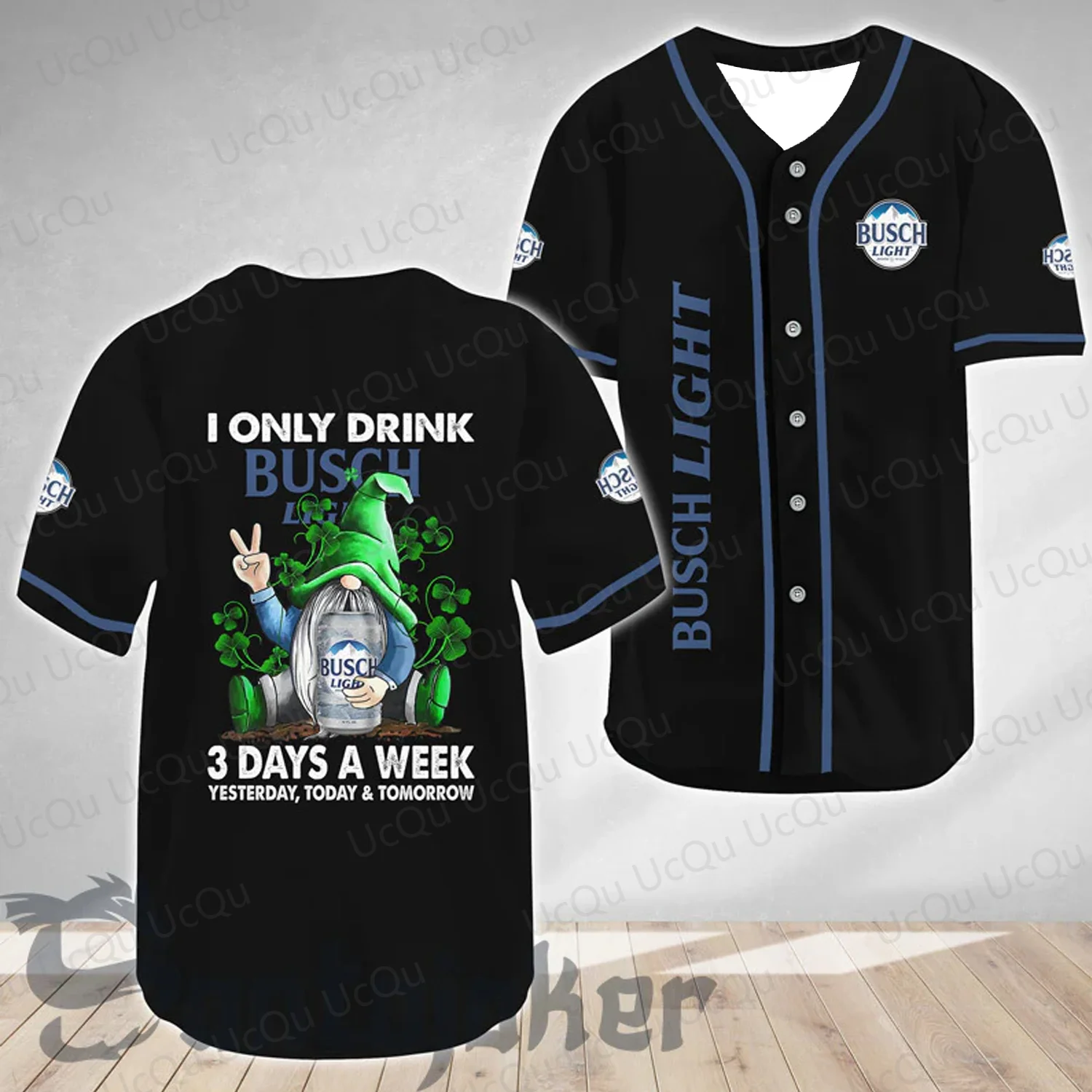 2025 New St. Patricks Day I Only Drink Busch Light Baseball Jersey