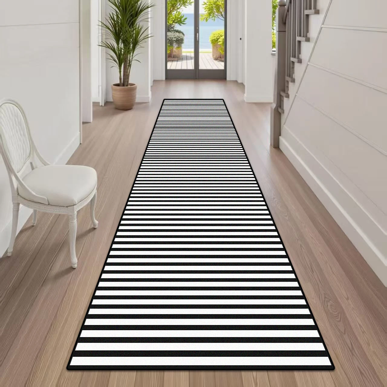 Nordic Geometric Carpet Runner Living Room Decorative Hall Runner Rugs Passageway Home Bedroom Aisle Floor Mat Lounge Doorway