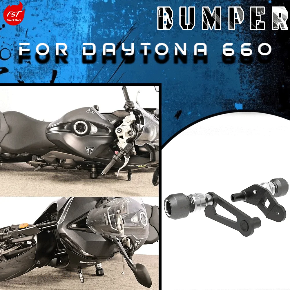 

Fit for New Daytona 660 Anti-fall Sliders Crash Bar Daytona Racing Bumper Modification Parts