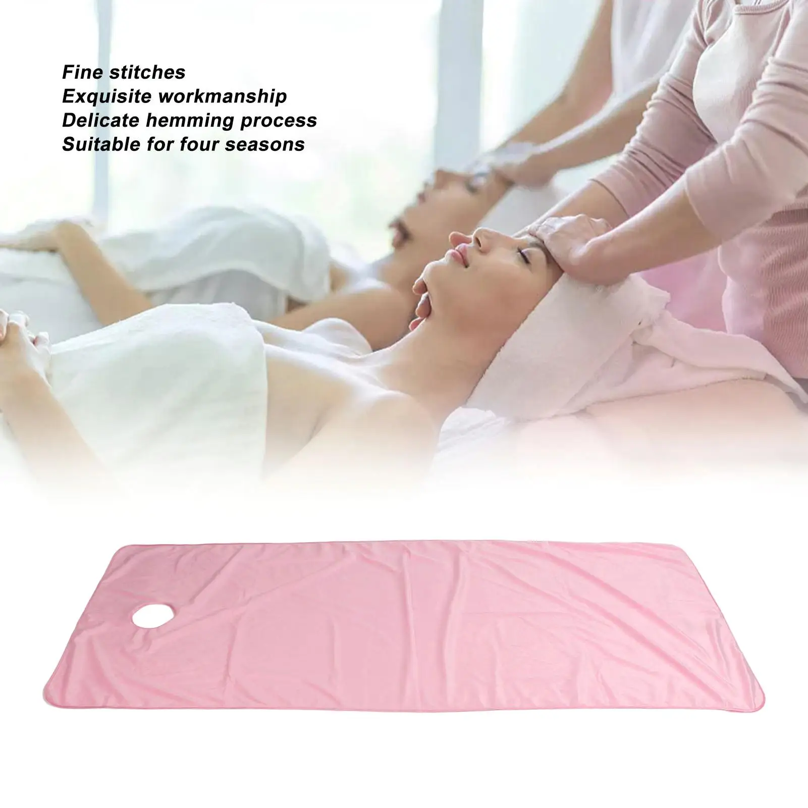 Pink Salon for massage Table Sheet for women in for massage Shop