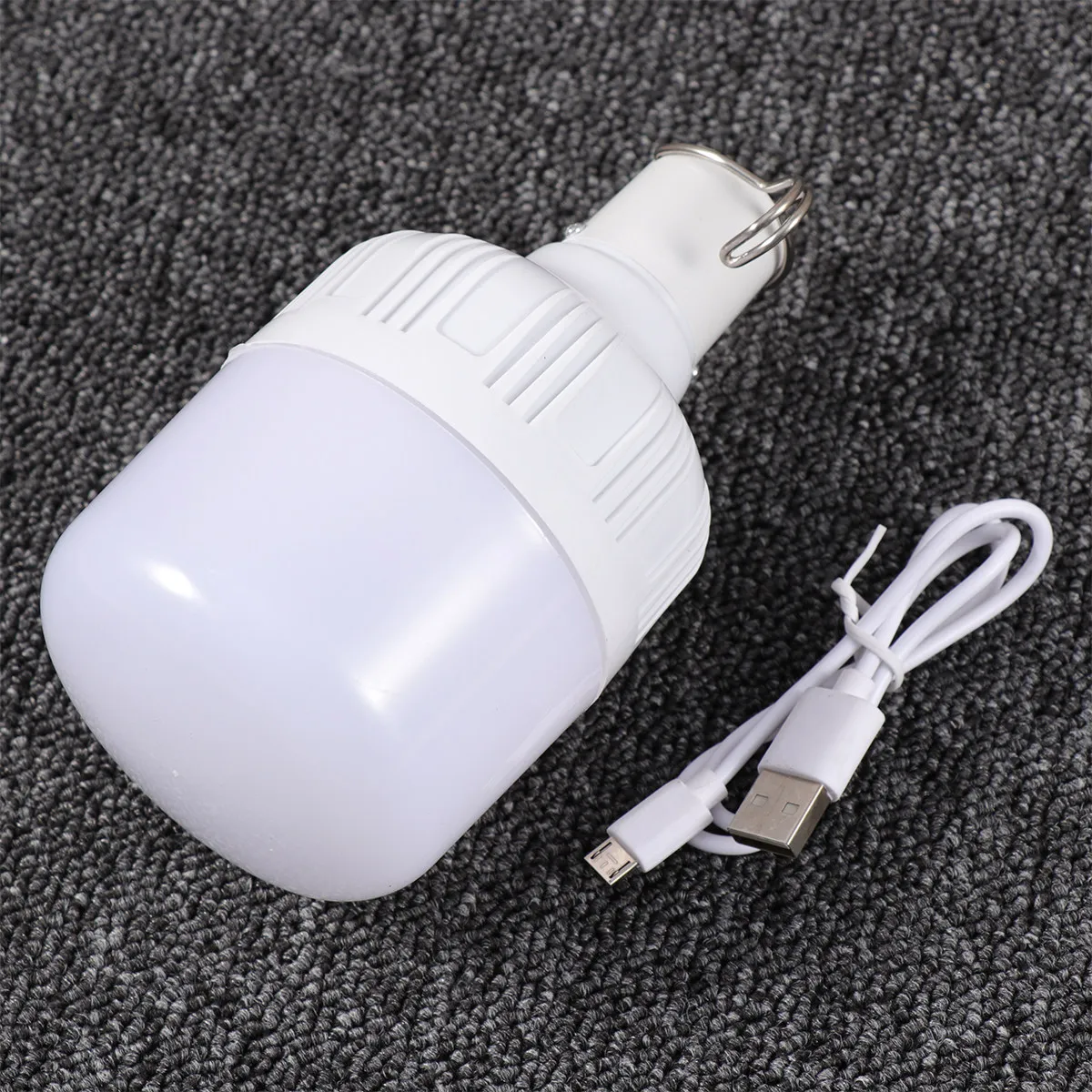 1Pcs LED Stall Light 30W Waterproof USB Powered Portable Tent Lamp for Night Market Outdoor Camping Emergency Lighting Hook