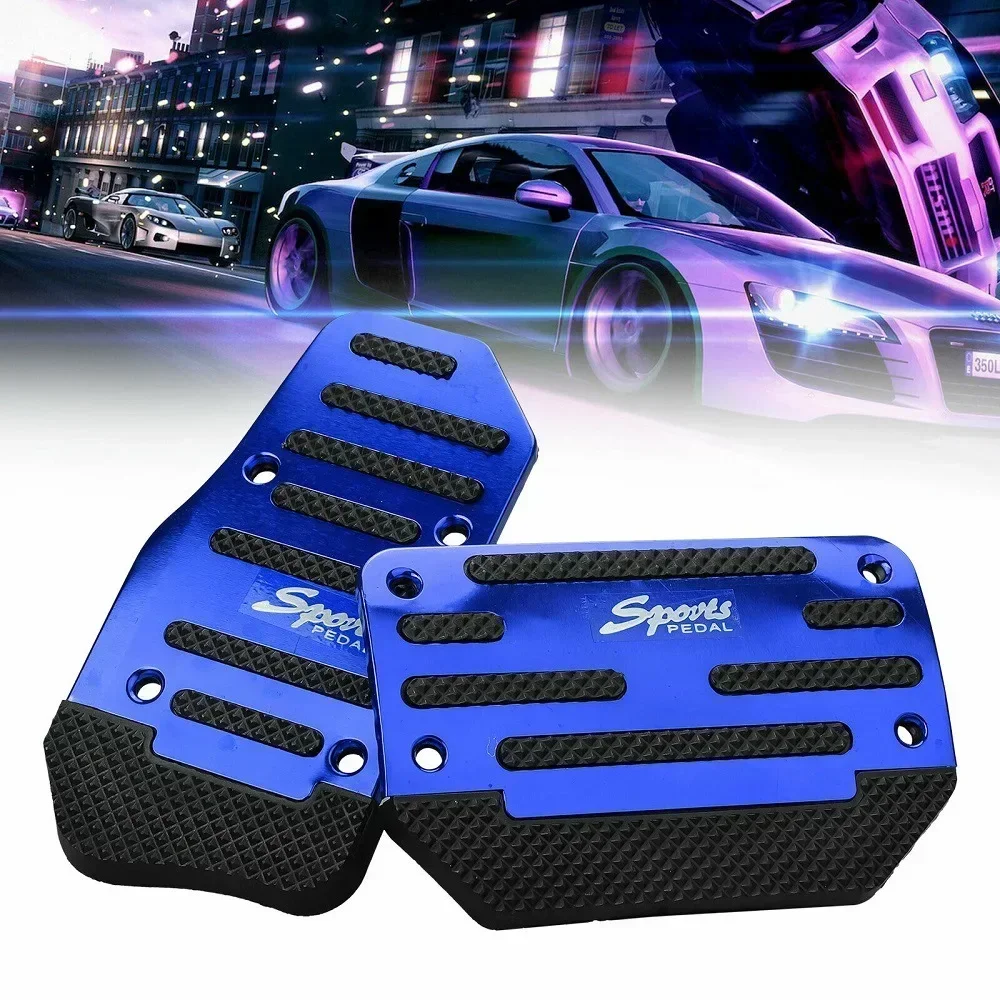 Automatic Transmission Car Foot Gas Pedal Set Cover Non-Slip Pedals Brake Kit Fuel Universal Aluminum car accessories interior