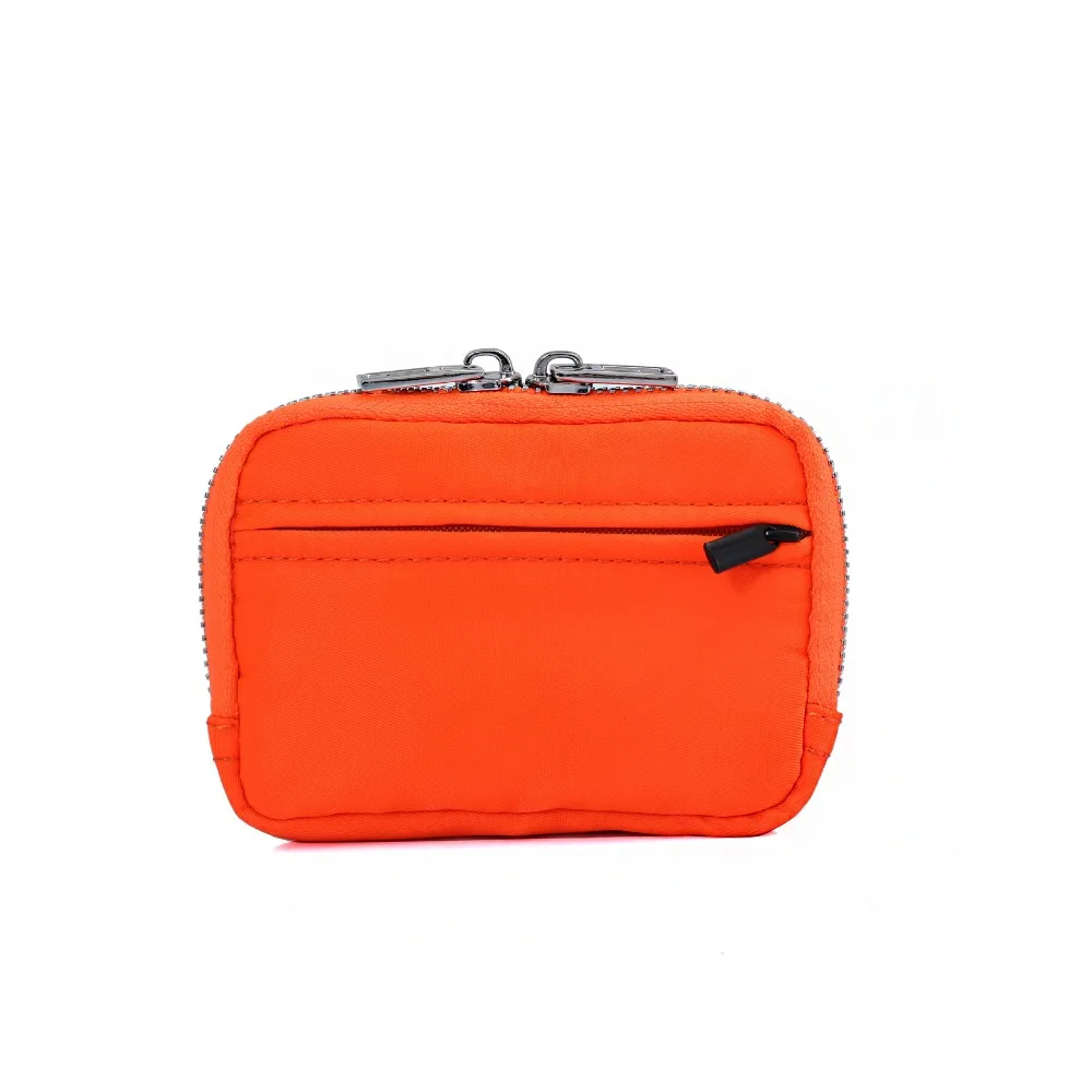 

Portable Nylon Coin Purse RFID Anti-theft Card Holder Men Wallet Lightweight Zipper Pouch Mini Earbuds Storage Bag Earphone Bag