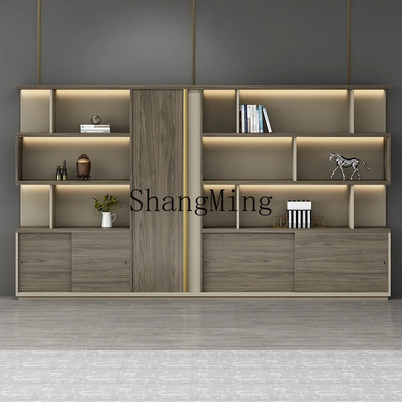 SM wooden file office file data cabinet office file storage display cabinet