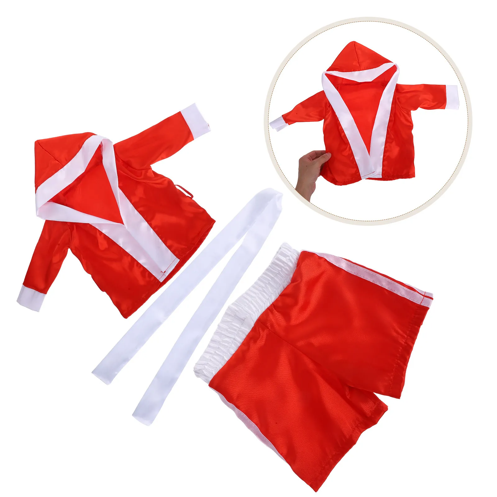1Set Newborn Baby Boy Boxing Costume Soft Comfortable Outfit for Photoshoot Studio Home Newborn Photography Props Infant First