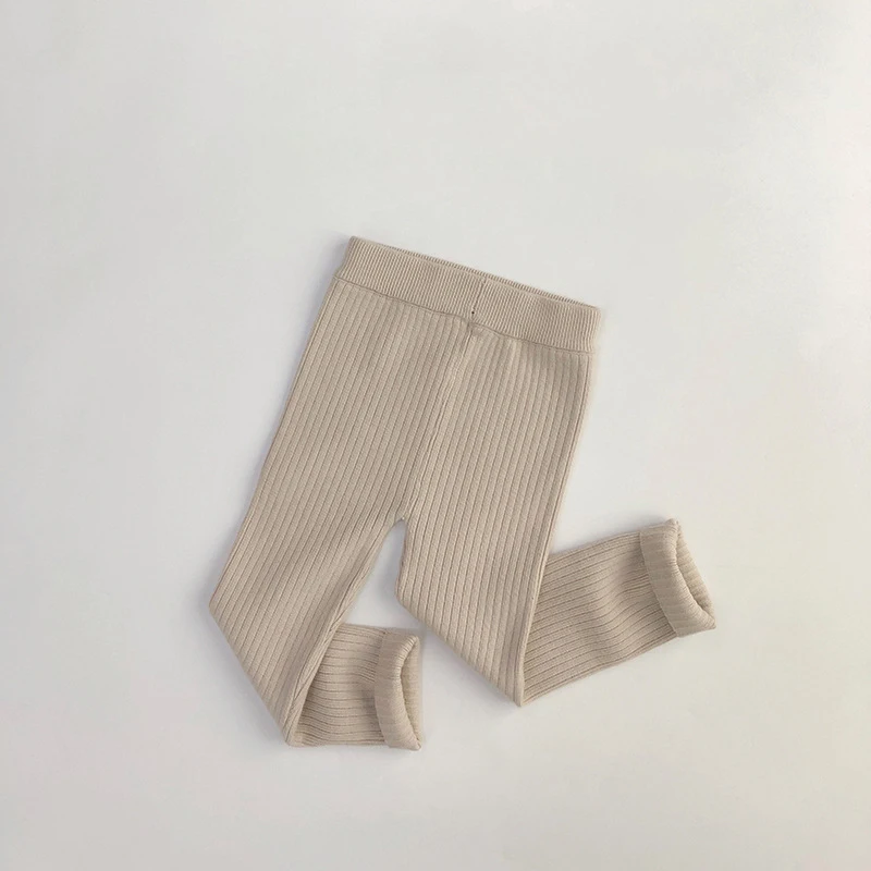 MILANCEL 2026 Frühling Hochelastische Gestrickte Kinder-Sweaterhose Skinny Einfarbige Kleinkinder Jungen Mädchen Leggings Hosen für 1-6 Jahre – Detail 10