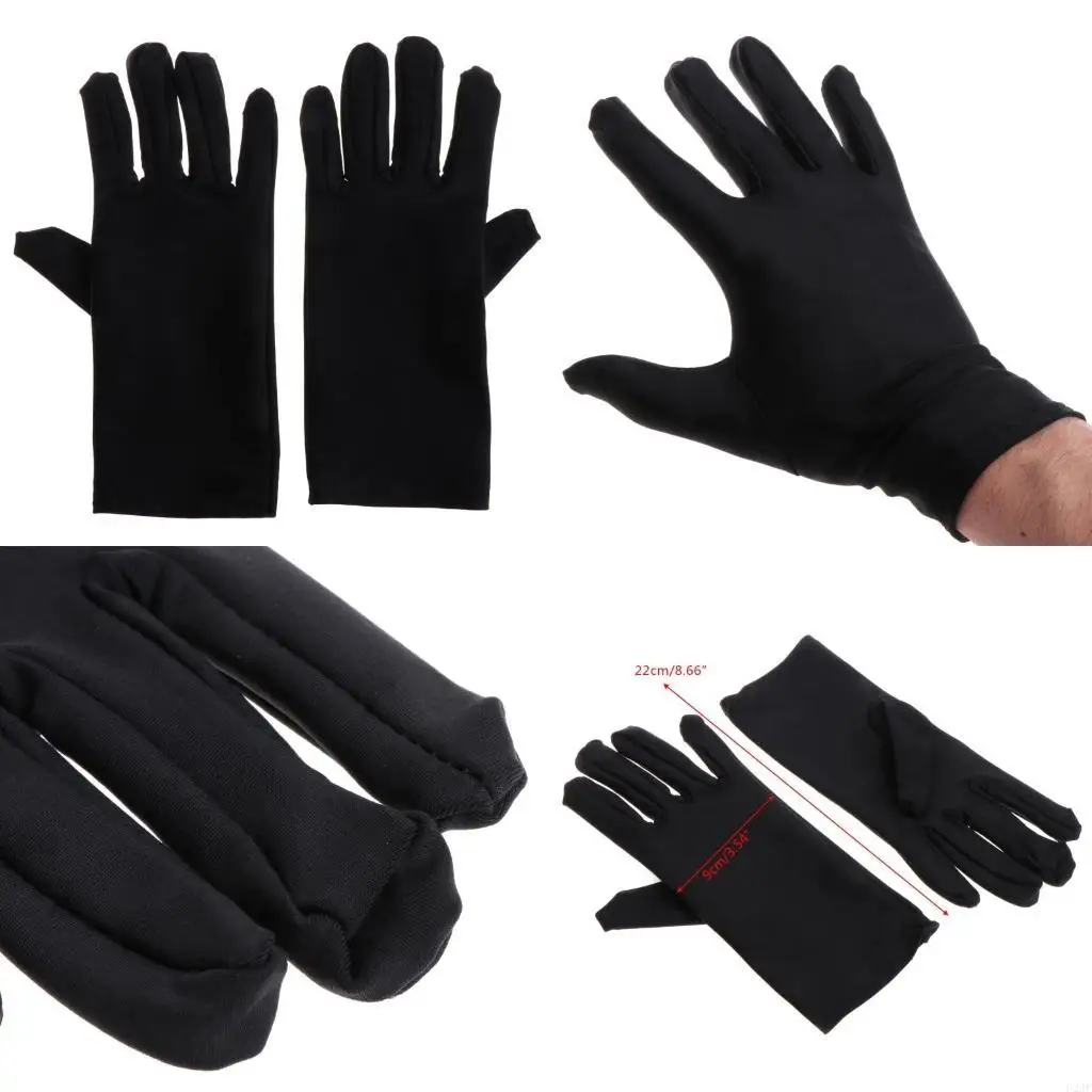 

Black Gloves Jewelry Gloves Women ＆ Men Work Gloves for Dry Hands Drawing Gloves
