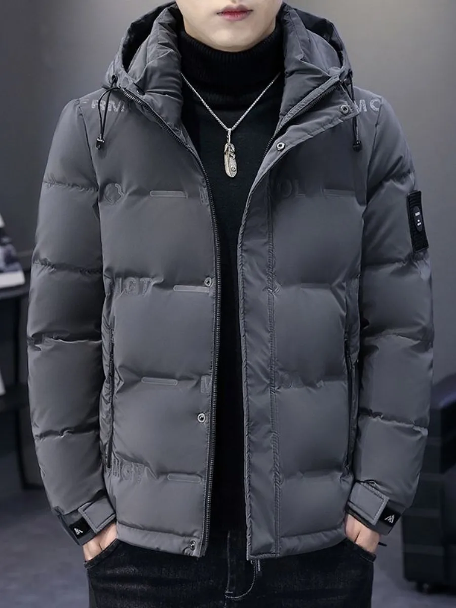 

Мужская утепленная зимняя куртка-пуховик: новинка, модный бренд, легко чистится, с капюшоном, высококачественная, повседневная, стильная, для отдыха