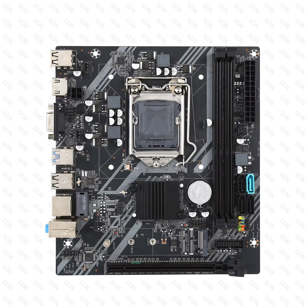 مجموعة اللوحة الأم B75 معالج LGA 1155 مع مبرد وحدة المعالجة المركزية DDR3 16G الذاكرة دعم M2 NVME طقم مكتب استهلاك منخفض للطاقة