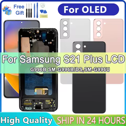 OLED for Samsung Galaxy S21 Plus Lcd G996B G996U with Frame Display Touch Screen Digitizer Samsung s21Plus LCD G996 G9960 G996F
