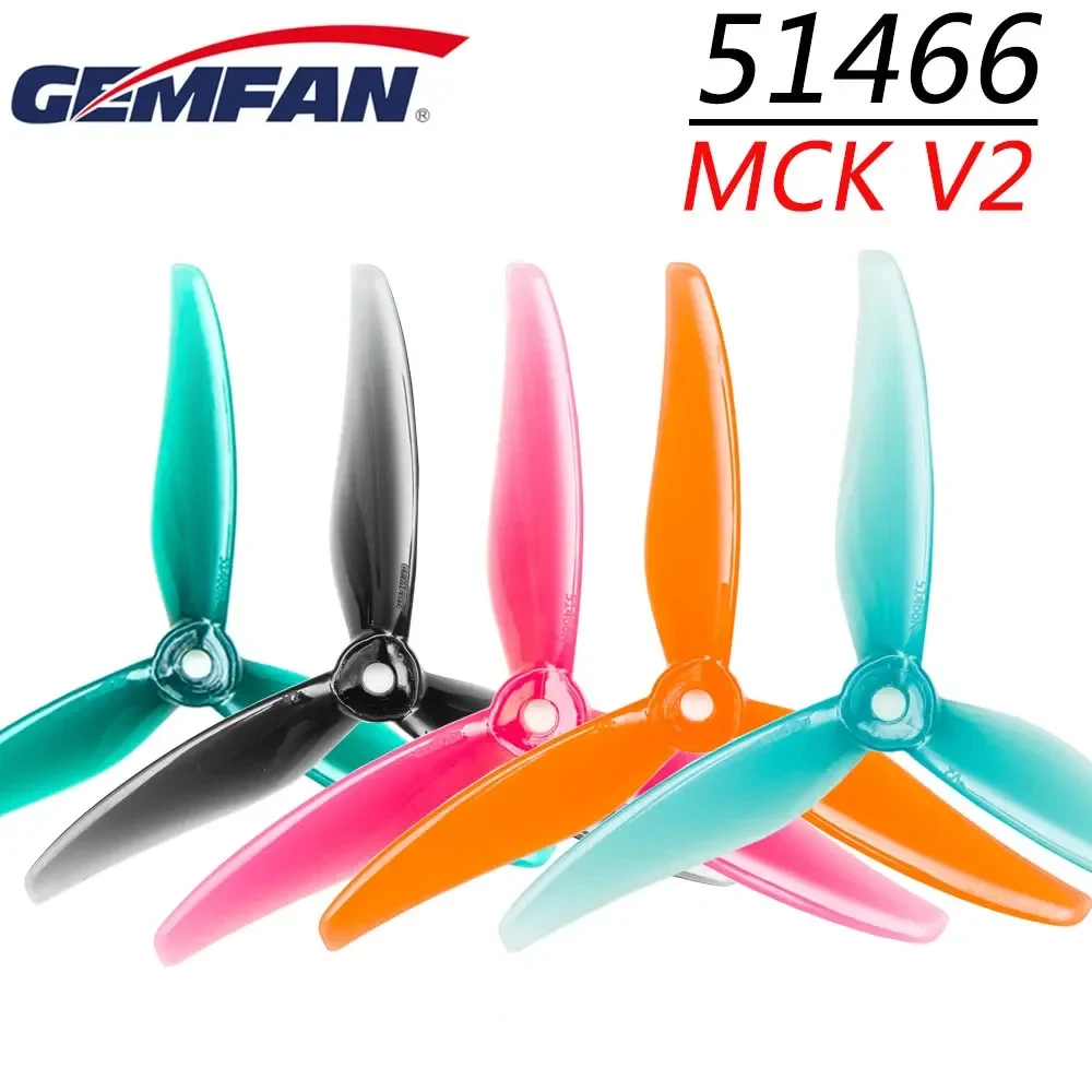 24pcs/12 pairs Gemfan 51466 V2 5inch 3 Blade/tri-blade Propeller Props CW CCW Brushless Motor FPV Propeller For FPV Racing Drone