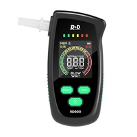 Hot Sale-Digital Alcohol Breath Tester Handheld LCD Screen Alcohol Detector High Accuracy Breathalyzer Portable Alcotest Device