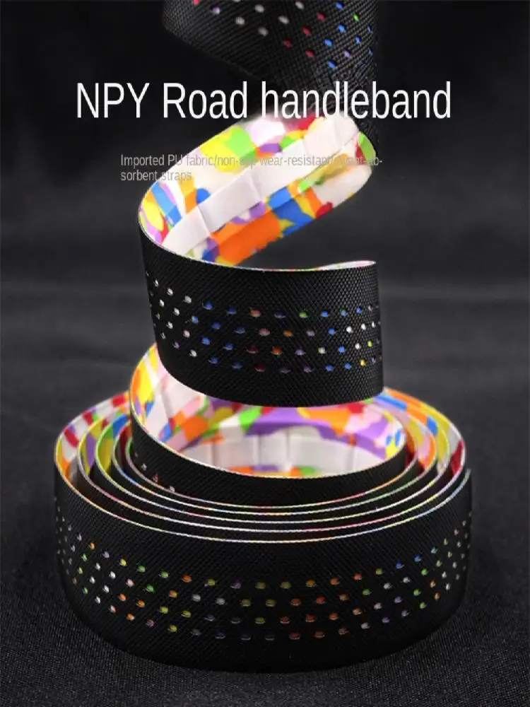 AliExpress New PU EVA Hand Bar Grip Tapes Multicolor Breathable Bicycle Handlebar Strap Wear-Resistant Anti-slip Bicycle Handlebar Tape
