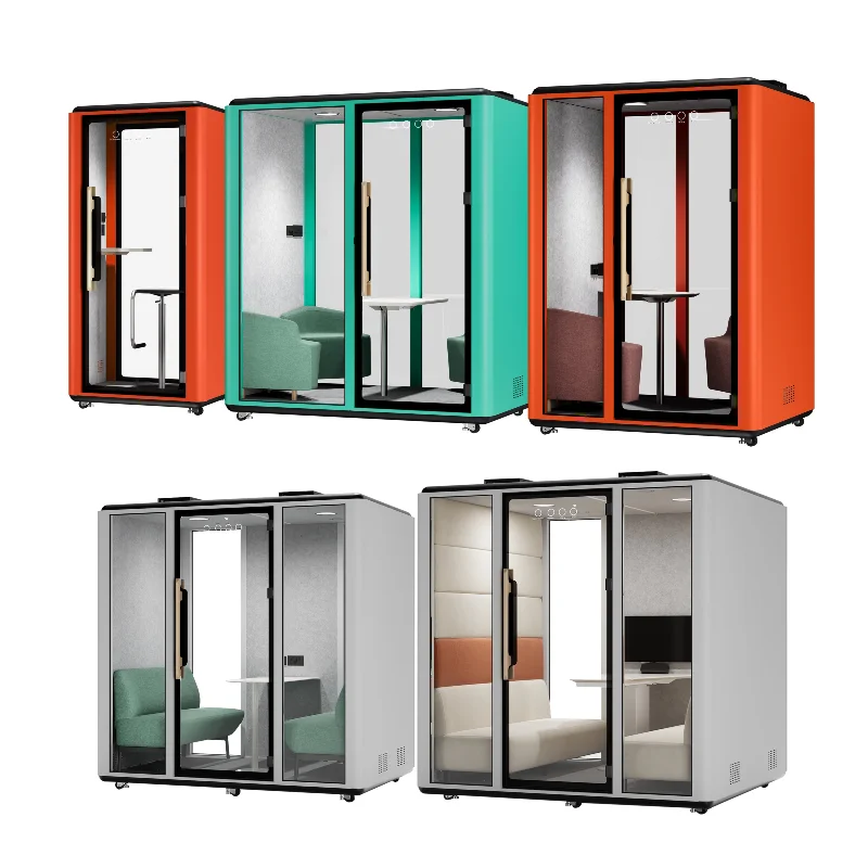 Cabina De Sonido Soundproof Office Pod O ffice Meeting Custom Modular Study Pod Professional Soundproof Video Conference Cabin