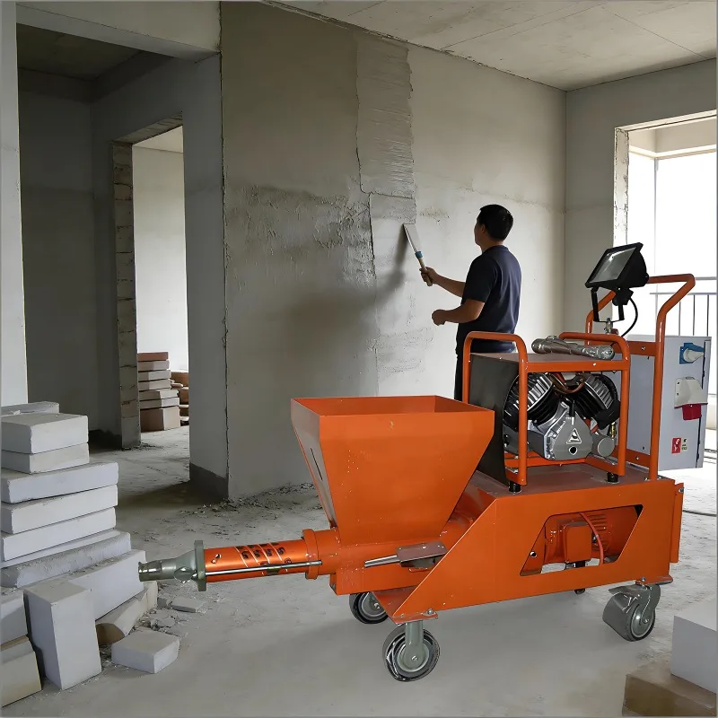 Cement Mortar Spraying Machine Electric Plaster Spray Pump for Wall Coating Rendering Construction Project and Surface Work