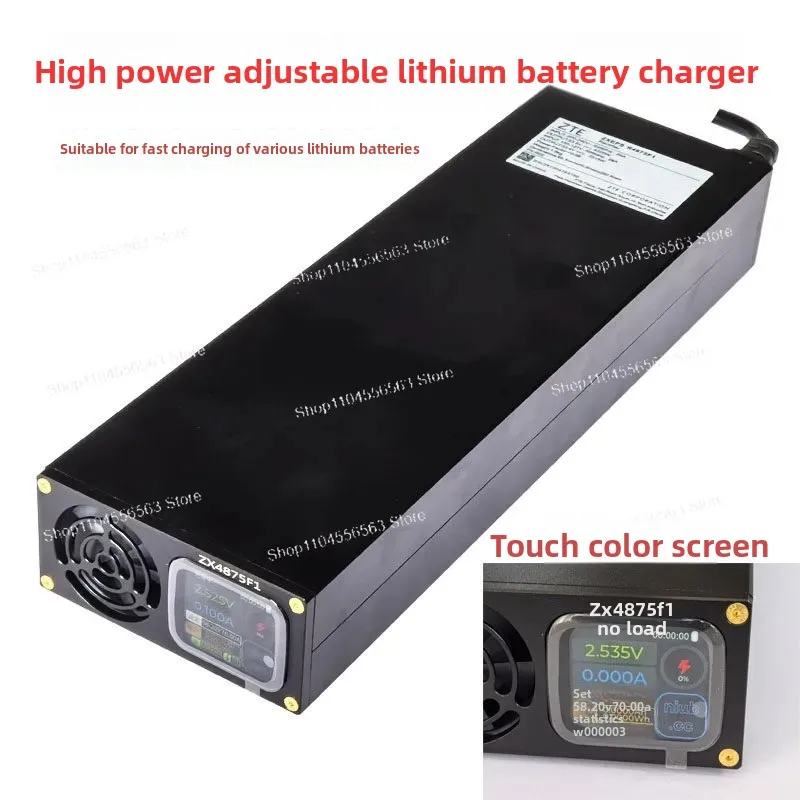 12-72V 50A/70A LiFePO4 Battery Charger, High Power Fast Charging for RV, Marine & Off-Grid, Heavy Duty