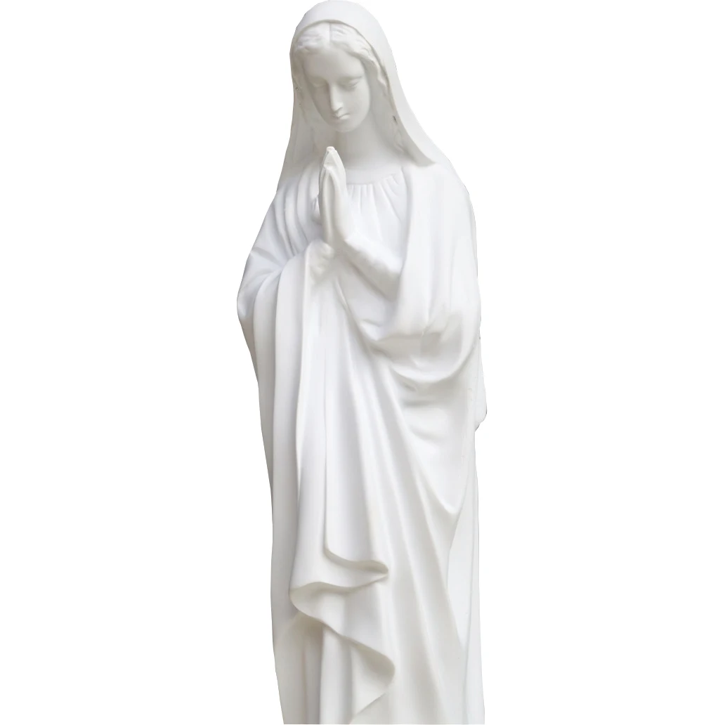 Virgin Mary Sculpture, Catholic Reigious Figurine, Home Decoration, Catholic Decor, Height 45cm