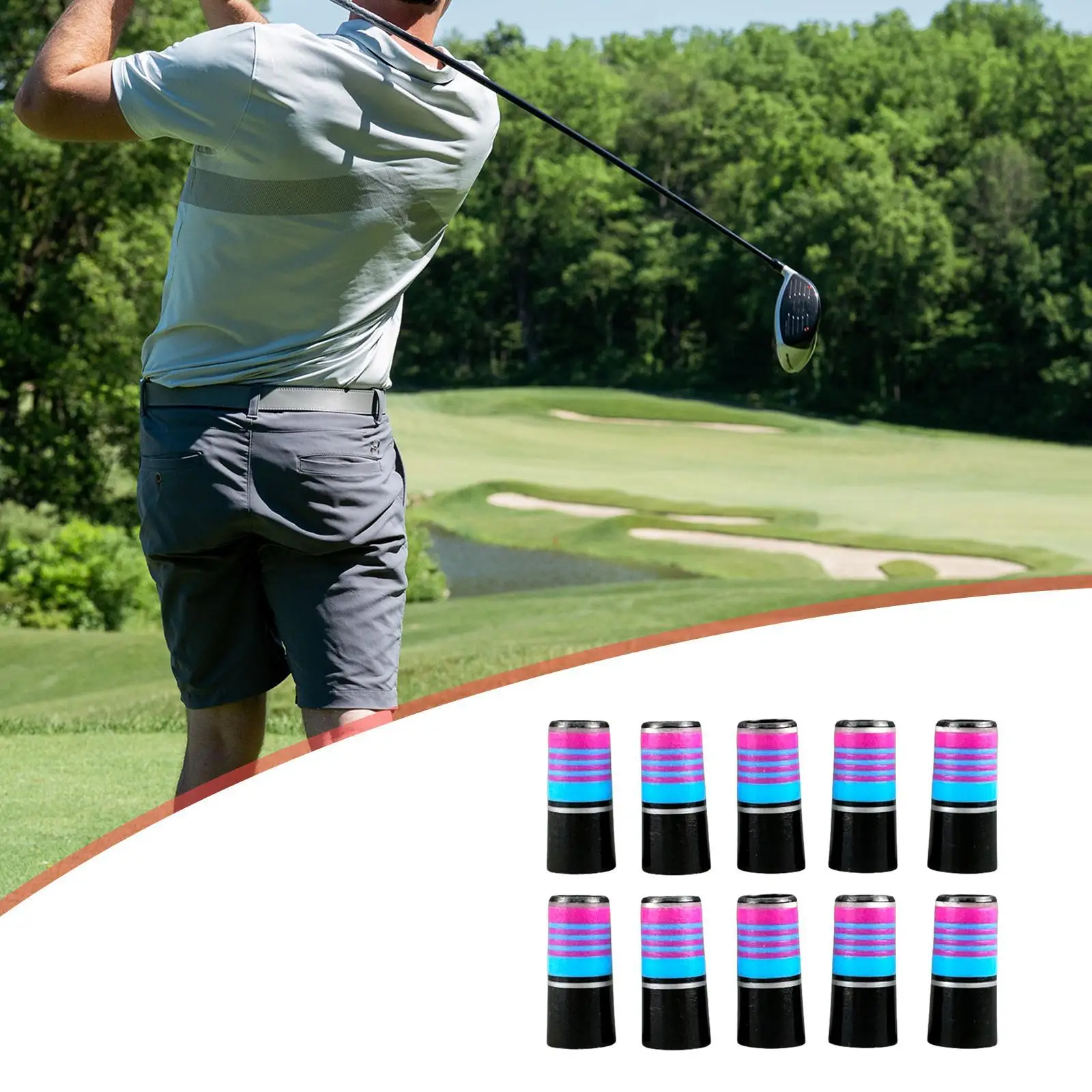 

Портативный набор конических наконечников для гольфа: незаменимые спортивные аксессуары для защиты шафтов клюшек для гольфа