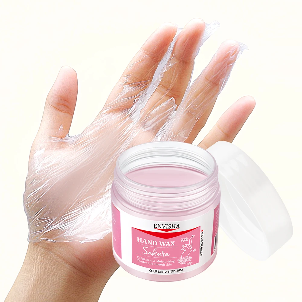 ENVISHA Beauty Health Skin Care Hand Mask Sakura Honey Deep Hydration Moisturizing Exfoliating Whitening ลบ Dead Skin 60G