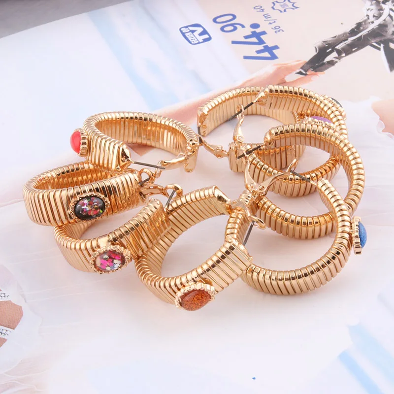 NeeFuWoFu Spring chain Bracelet Copper Natural stone Bracelets Bohemia de Madera Pulseira Estrela de Cinco Elastic Perles