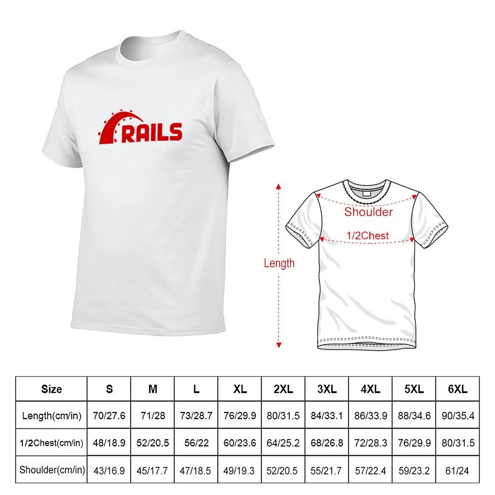 Ruby on rails logo T-Shirt Holiday Party T-Shirt for Men